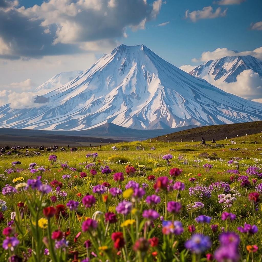 Kamchatka is beautiful for tourists in the spring