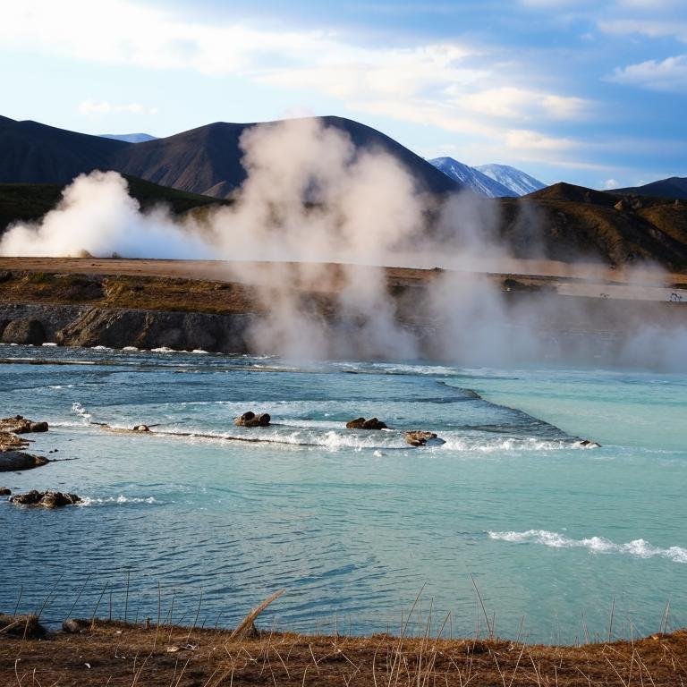 Paratunki thermal springs in Kamchatka
