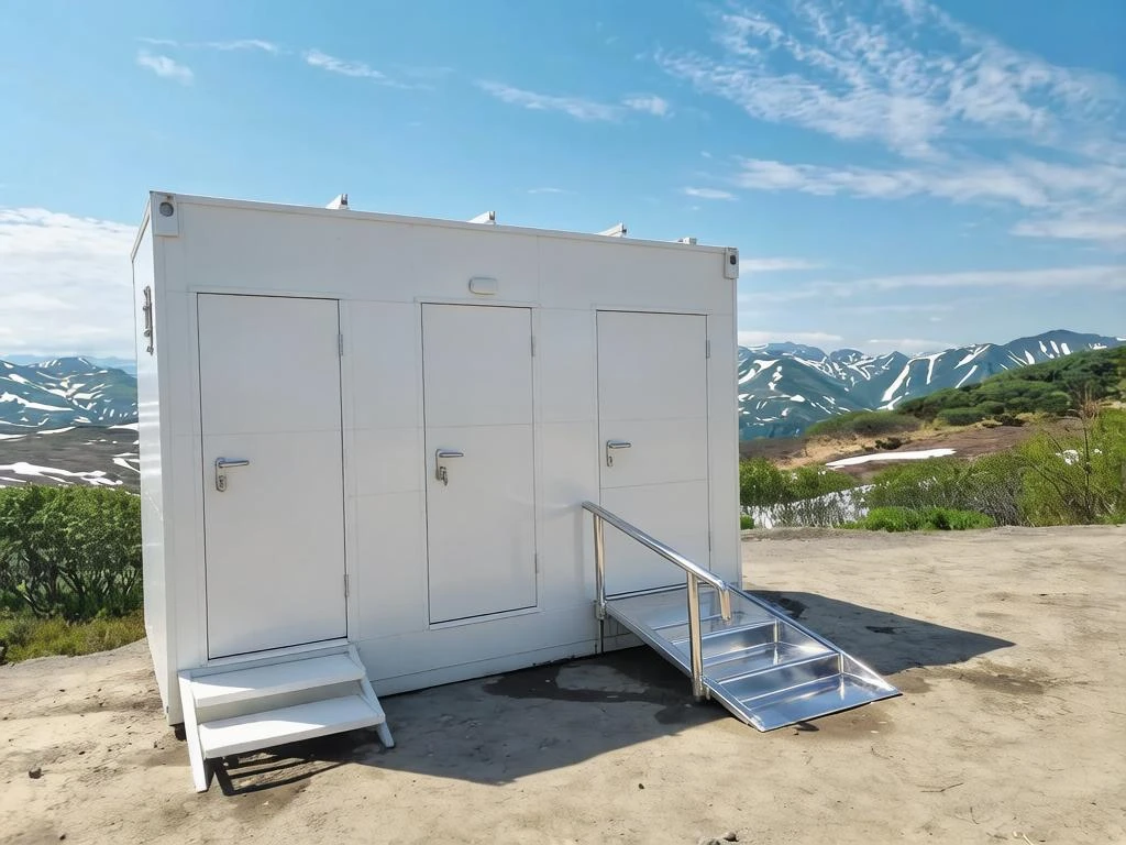 Sanitary modules on Kamchatka’s tourist routes